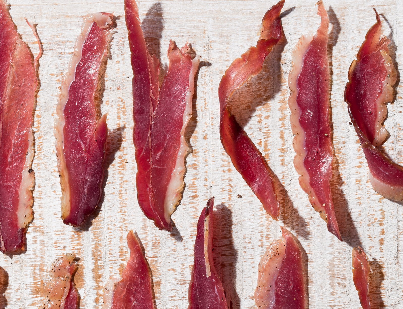 Duck prosciutto in the ownership-mapped product photograph